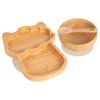 Tiny Dining 3pc Bamboo Llama Baby Feeding Set with Suction Cup