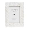 Lvd 5x7 Inch Ophelia Bone Picture/photo Frame Off-white 24.13x19.05x1.27cm