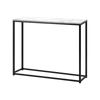 Oikiture Console Table Hallway Entry Side Tables Marble Effect Hall Display Black&White