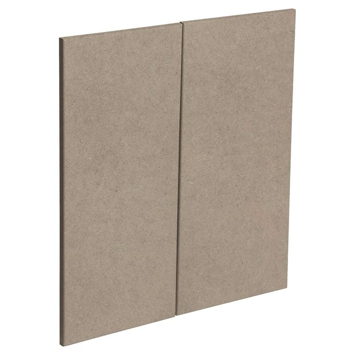 Kaboodle Raw Board Modern Corner Base Cabinet Doors - 2 Pack - Modern