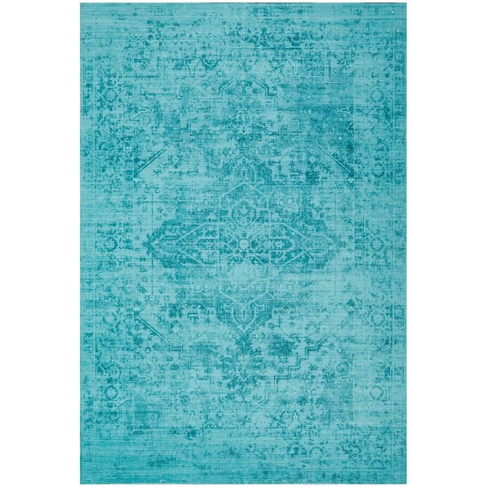 The Rug Connection Jewel Aqua 160x100cm - Small Washable Indoor Floor Rug