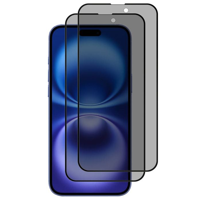 2 Pack MEZON iPhone 16 (6.1") Privacy Anti-Spy Full Cover Tempered Glass
