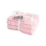 5pc Sheraton Luxury Egyptian Towel Pack Pink Mist