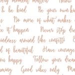Graham and Brown 52cm x 10m Good Vibes Quote Wallpaper