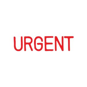X-Stamper Self Inking Message Stamp (Urgent Red)