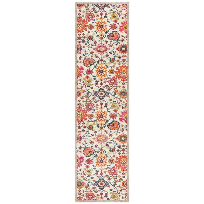 The Rug Connection Garden 208 Off White 300x80cm - Medium Runner Transitional Pet Friendly Indoor Rug