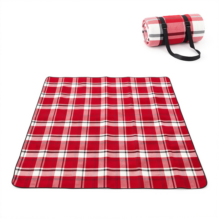 ADIVO Premium Picnic Rug Waterproof Sandproof Camping Beach Blanket 1.5Mx2M-Red