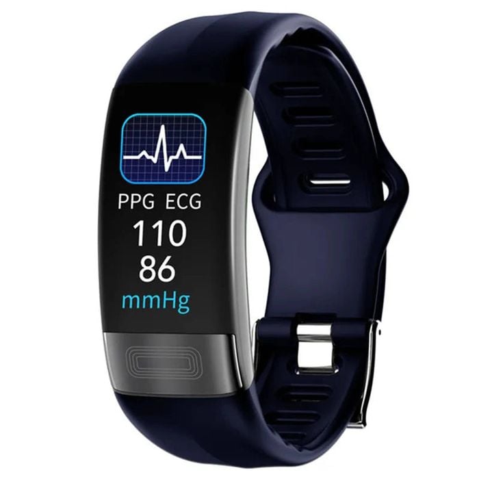 ECG PPG Smart Wristband Fitness Tracke Blue