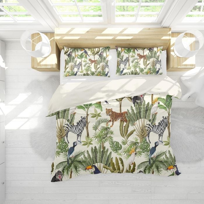3D Tropical Jungle Animals Quilt Cover Set Bedding Set Pillowcases 176