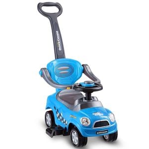 Costway Kids Ride On Push Car Electric Foot-to-floor Stroller Blue