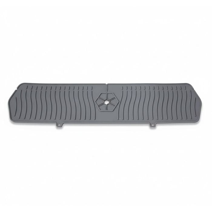 24 x 5.6 Silicone Faucet Water Catcher Mat for Kitchen Sink - Grey