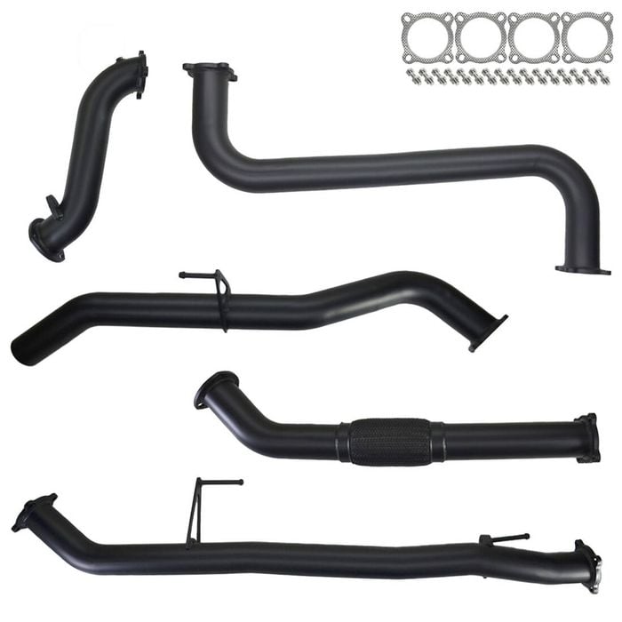Ignite Exhausts Turbo Back for Nissan D40 Navara 2.5L Manual 3" No Cat With Pipe 409 Stainless Steel