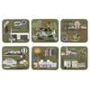 6pc Ashdene Land Down Under Canberra Cork Drinking Mat Coaster 11x9.7cm