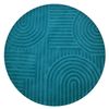 Contemporary Handwoven Wool Rug-Unity 6230-Turquoise-160x160cm