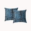 Renee Taylor Poly Velvet Printed Cubic 50x50cm Twin Pack Filled Cushion