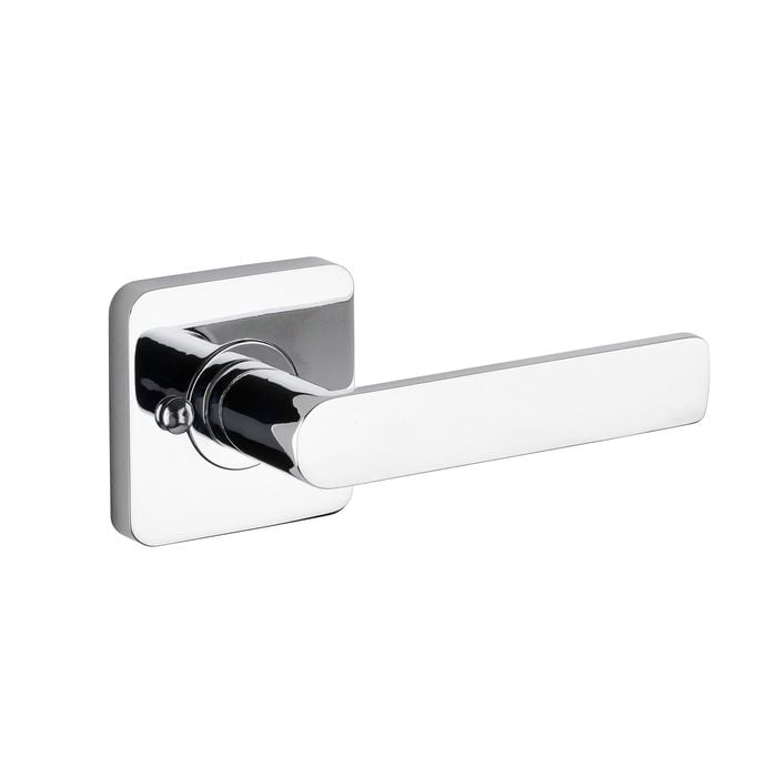Lane 65mm Polished Chrome Westminster Square Round Rose Privacy Lever
