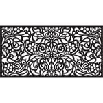 Matrix 1160 x 580mm Charcoal Baroque Wall Art