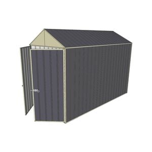 Build-a-Shed 1.5 x 3.0 x 2.3m Double Hinged Door Gable Shed - Grey