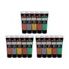 3x 5pc Jasart Byron 75ml Acrylic Paint Set Medium-bodied Art Painting Metallic