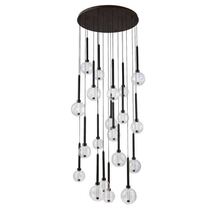 Meteor 20 Light Pendant - Black