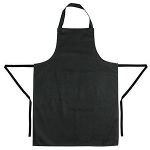 Whites Bib Apron Polycotton Black Hospitality Catering Chef Uniform