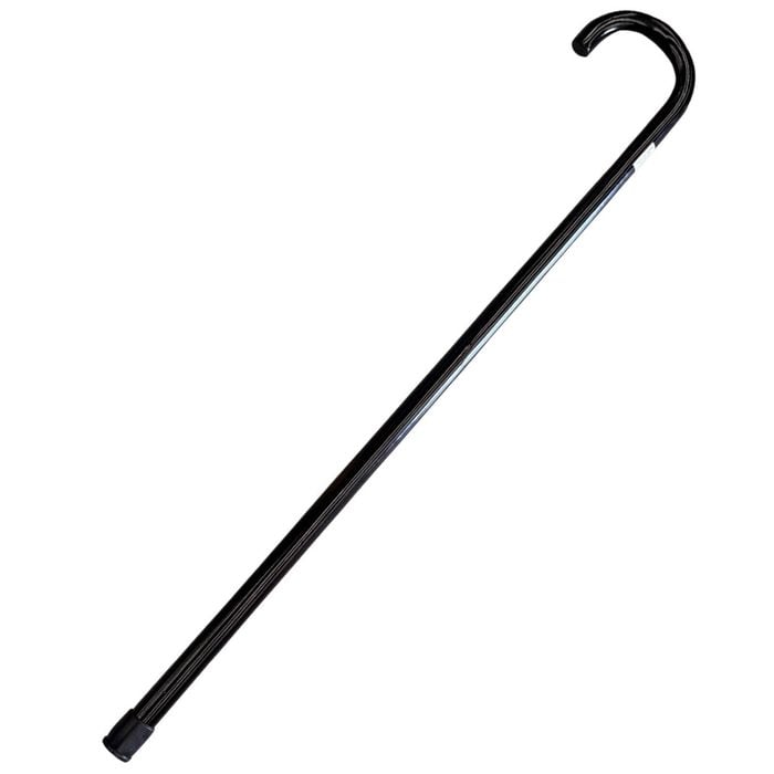 93cm WOODEN WALKING STICK Wood Cane Pole Carved Varnished Deluxe Sturdy Black