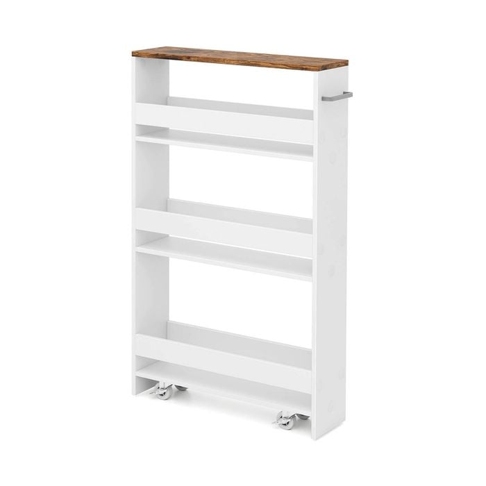 Costway 4-Tier Mobile Utility Trolley w/Handle