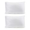 2PK Jason Commercial Satin Stripe Pillow Case 48x73cm White