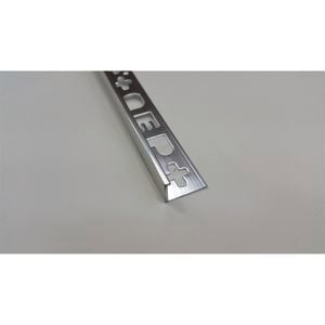 QEP L Angle Trim 12mm x2.5m Bright Silver