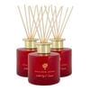 Nicola Spring Reed Diffusers 200ml - Wild Fig & Cassis - Pack Of 3 - Autumn Spiced Fragrance With 6 Reeds Each Scent