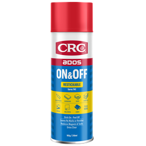 CRC ADOS 165g/210ml On and Off Restickable Spray Tac