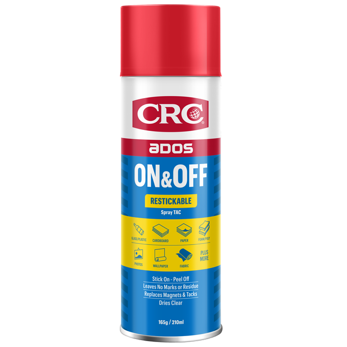 CRC ADOS 165g/210ml On and Off Restickable Spray Tac