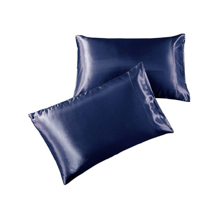 Satin Pillowcase Set - Navy Blue