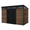 Keter Signature Pent 11x7' (3.4 x 2.2m) Shed - Walnut Look