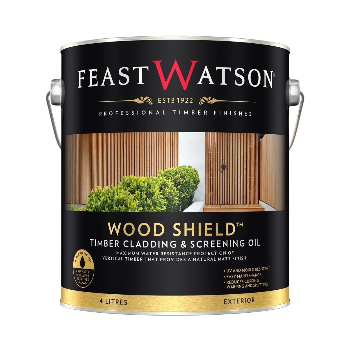 Feast Watson 4L Natural Wood Shield Timber Cladding And Screening Oil ...