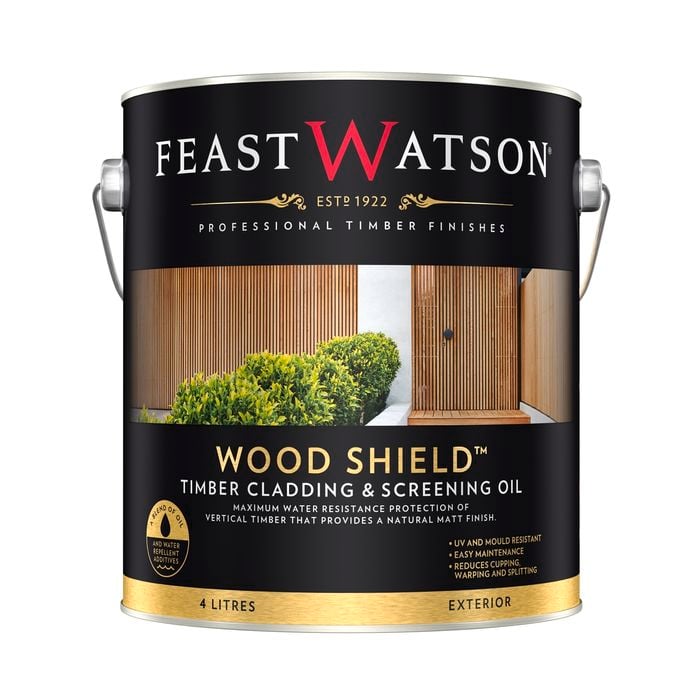 Feast Watson 4L Natural Wood Shield Timber Cladding And Screening Oil