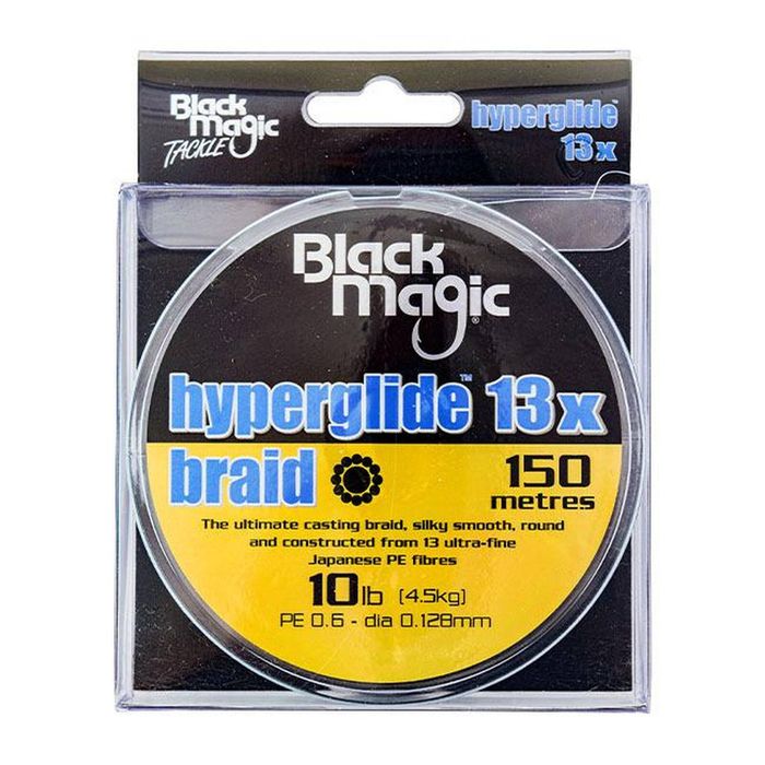 Black Magic Hyperglide 13x Braid Fishing Line 10lb 150m