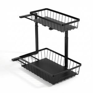 Artiss Under Sink Organizer Black