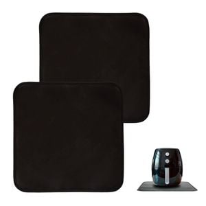 Healthy Choice Non Slip Heat Resistant Air Fryer Benchtop Protector Mats, 2 Pack, 40cm X 40cm