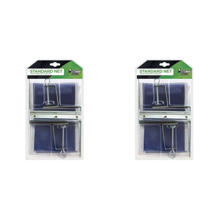 2PK Formula Sports Standard Table Tennis Nylon Net & Post Set