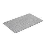 Axton 80 x 50cm Grey Textured Kitchen Striped Mat
