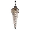 Vencha Chanel  Spiral 35 Light Crystal Chandelier - Black