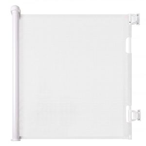 Bo Peep Retractable Baby Gate 150cm No Drill One-Hand Lock  for Hallways Grey