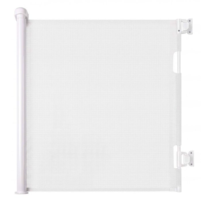 Bo Peep Retractable Baby Gate 150cm No Drill One-Hand Lock  for Hallways Grey
