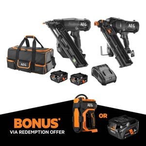 AEG 18V F-RAPID Limited Edition 2-Piece Nailer Combo 4.0Ah FORCE Kit