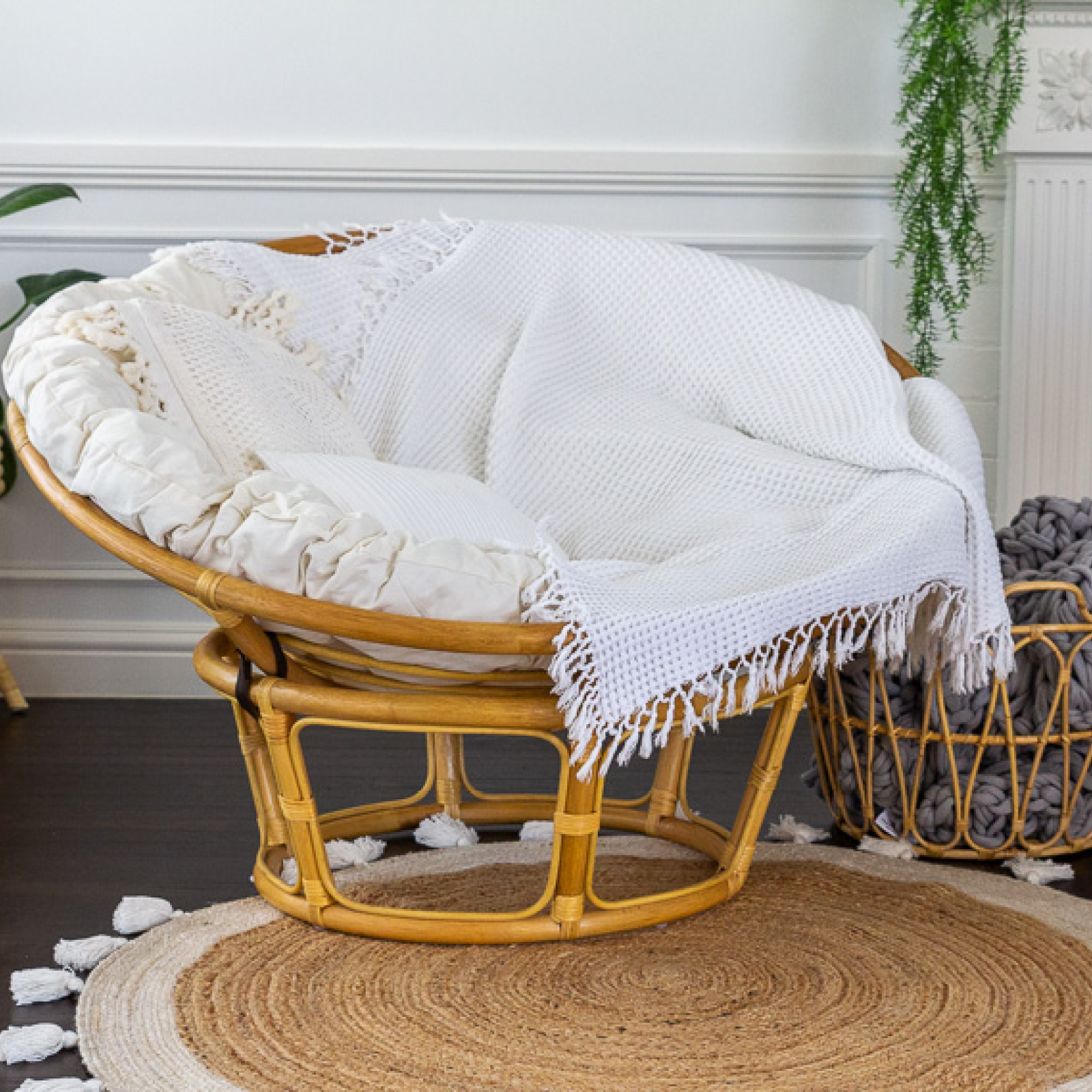 Home Bazar 115cm Papasan Occasional Chair Bunnings Australia