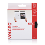 VELCRO 25mm x 5m Black Loop Only Tape