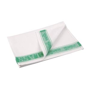 Vogue Glass Cloth Green Kitchen Cleaning Towel Lint Free 760x500mm