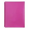 Marbig Refillable Display Book A4 (Translucent) (Pink)