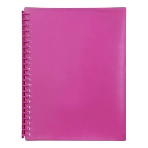 Marbig Refillable Display Book A4 (Translucent) (Pink)